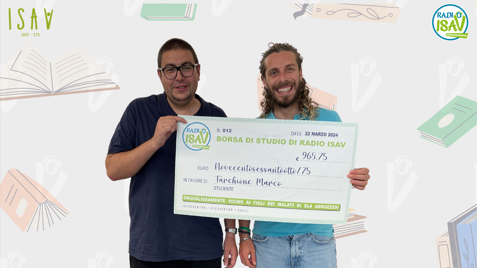 Borsa di studio di Radio ISAV anche per Marco Farchione