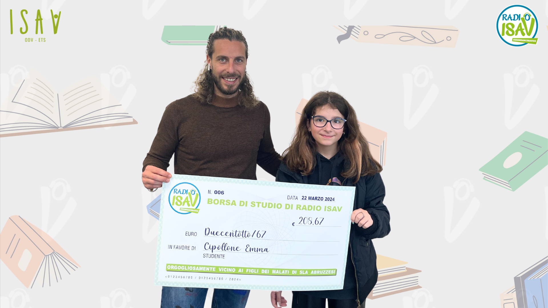 Emma premiata da Radio ISAV per la sua ottima media voti