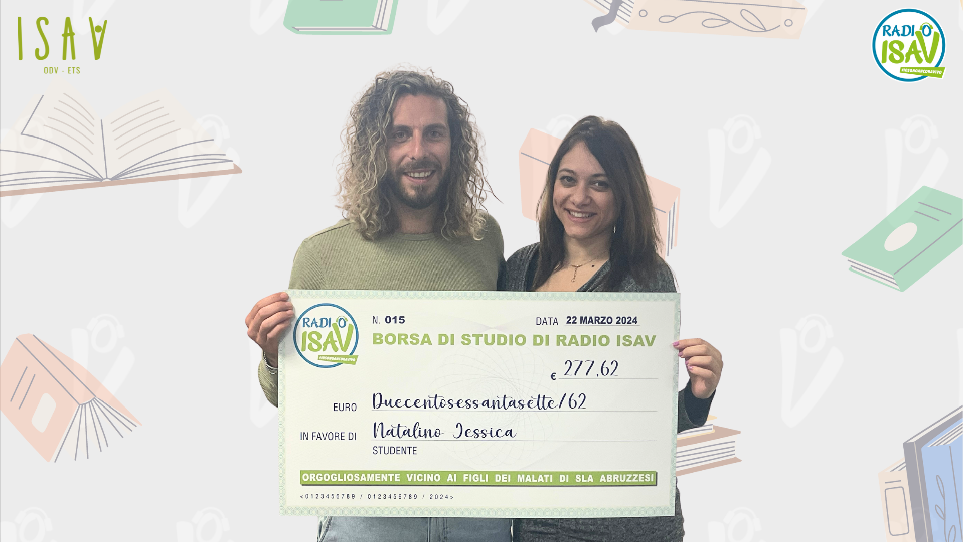 Suo padre muore di SLA nel 2023: Radio ISAV continua ad aiutare Jessica