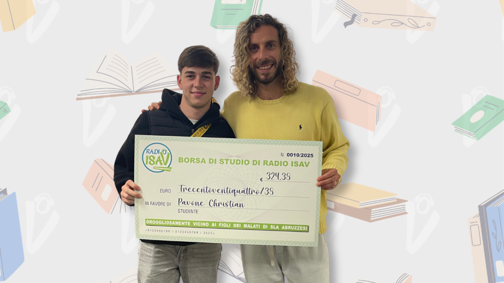 Radio ISAV rinnova il sostegno a Christian Pavone con una borsa di studio