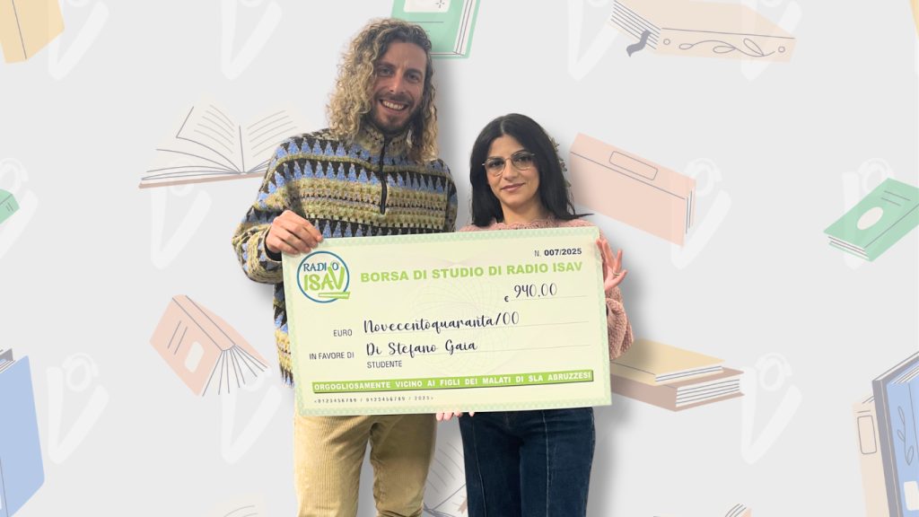 Radio ISAV continua a sostenere Gaia con una borsa di studio da 940 euro